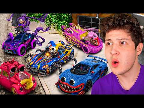 ROBANDO COCHES de POPPY PLAYTIME 5 en GTA 5! 🚘👻 (Mods) thumbnail