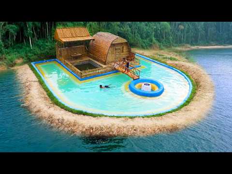 Top 300 Days Unbelievable ! Build Swimming Pool Around Secret Underground House [Full] thumbnail