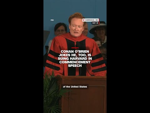 Conan O’Brien jokes he, too, is suing Harvard in commencement speech thumbnail