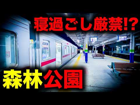 【野宿確定？】寝過ごすと深夜の森林に放置されてしまう恐怖の終電を乗り通してみた｜終電で終点に行ってみた#152 thumbnail