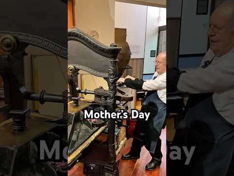 Howard prints a large photo engraving that was designed to make Mother’s Day cards (May 10) thumbnail