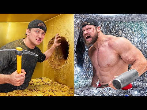 100 Layers of Gold vs 100 Layers of Diamonds thumbnail