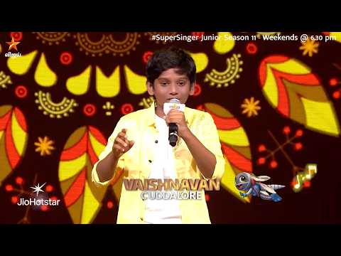 Annaaththe Aaduraar song by #Vaishnavan | Super Singer Junior 11 | Episode Promo thumbnail