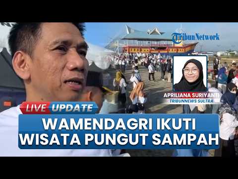 Wamendagri Akhmad Wiyagus Ikuti Wisata Pungut Sampah di Anjungan Teluk Kendari, Ada 3.000 Peserta thumbnail