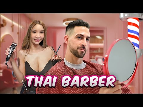 THAI LADY BARBER GAVE ME A HAIRCUT 🇹🇭 (Special Barber) 😳 thumbnail