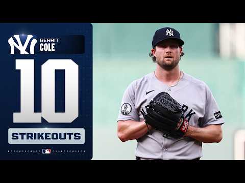 Gerrit Cole strikes out 10 in DOMINANT outing for the Yankees! 💎 | MLB Highlights thumbnail