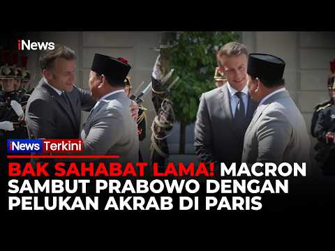Penuh Kehangatan! Momen Presiden Macron Peluk Presiden Prabowo Setiba di Paris thumbnail