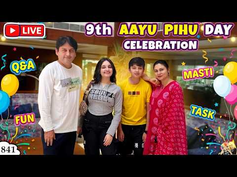 AAYU PIHU DAY 9 YEARS CELEBRATION | Ep 841 | Live celebration with Friends | Aayu and Pihu Show thumbnail