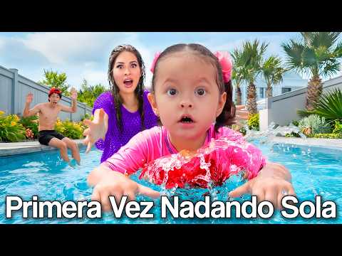 BEBÉ NASYA NADA SOLA POR PRIMERA VEZ 🥹 thumbnail