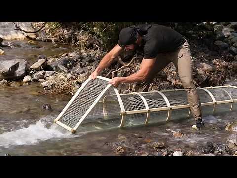 Man Uses Amazing FISHING TECHNIQUES & Makes the Most INSANE Fishing Traps | by @rampewild. thumbnail