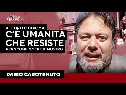 Gaza, Carotenuto al corteo di Roma: "C'è un'umanità che resiste per sconfiggere il mostro" thumbnail