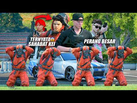 PERANG BESAR AKSI KEI BERHASIL MEMBONGKAR SIAPA BOSS DARI KELOMPOK MERAH  - GTA 5 ROLEPLAY thumbnail