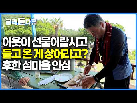 시골 이웃끼리 주고받는 흔한 정? 이웃집으로부터 상어 선물 받았더니｜은퇴 후 섬마을로 내려온 4총사. 알고 보니 모두가 엮여있는 친족 지간이라는데｜한국기행｜#골라듄다큐 thumbnail