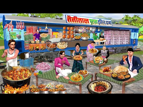 Train Dhaba Old Rail Dhaba Train Desi Restaurant Hindi Kahani Moral Stories New Comedy Video thumbnail