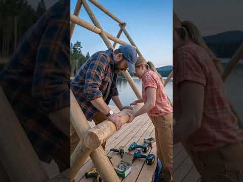 Can You Live in a Floating Tiny House? 🏡🌊 #diy #glamping thumbnail
