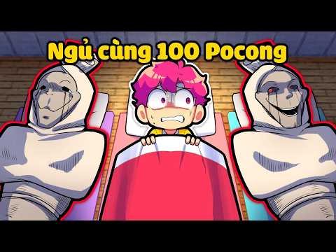 Tại Sao Hiha Lại Ngủ Cùng 100 Ma Pocong Trong Minecraft !? 🫨😱 thumbnail
