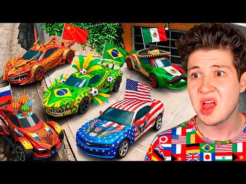 ROBANDO COCHES de PAÍSES en GTA 5! 🚘🌎 (Mods) thumbnail