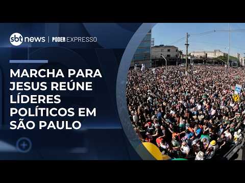 Marcha para Jesus marca reencontro de Flávio e Tarcísio | #PoderExpresso thumbnail