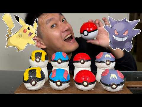 如何做出可以吃的寶可夢球！How to make edible Pokémon Ball！ thumbnail