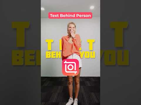 Learn how to make text stay behind you as you walk through it with InShot! #reels #inshot #tutorial thumbnail