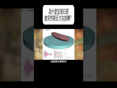 為什麼這塊石頭會突然朝反方向旋轉？#科普 #漲知識 thumbnail