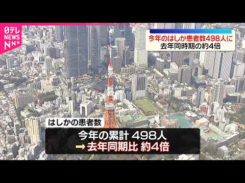 【はしか】ことしに入って確認された患者数498人に  去年同時期の約4倍 thumbnail