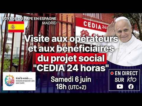 Visite aux opérateurs et aux bénéficiaires du projet social "CEDIA 24 horas" #PapeenEspagne thumbnail