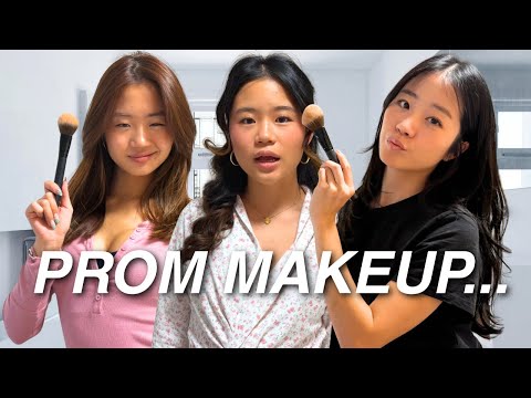 WE DID OUR SISTERS MAKEUP FOR PROM!!! thumbnail
