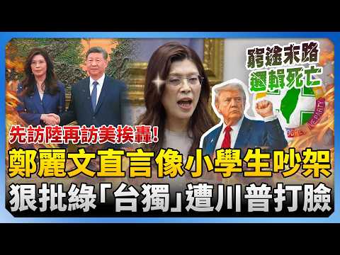 先訪陸再訪美挨轟！鄭麗文吐槽像小學生吵架　批綠「台獨」遭川普打臉 @ChinaTimes thumbnail