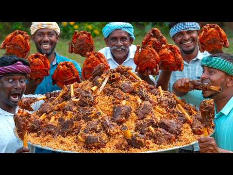 MUTTON BIRYANI | NALLI Biryani Recipe Cooking in Village | Mutton Bone Marrow Biryani | Mutton Shank thumbnail