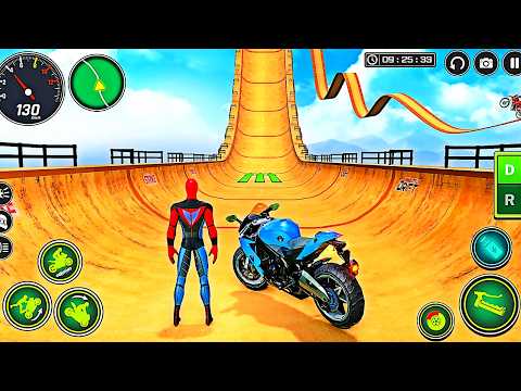 spider man bike games-spiderman hulk bike game-Super Hero Bike Ramp-hulk game video-spider man game thumbnail