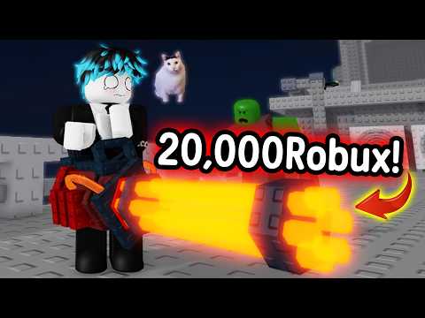 20,000 Robux!?เพื่อปืนแกตลิง LAVA! ระเบิดซอมบี้กระจุย!? ?| Roblox Survive Zombie Arena thumbnail