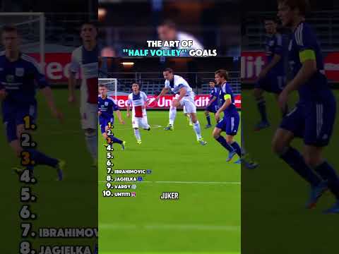 THE ART OF HALF VOLLEY GOALS ☄💥 thumbnail