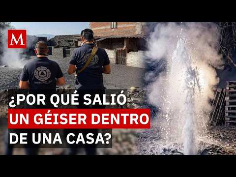 ¡La tierra se abre! Nace un géiser de agua hirviendo y lodo en el patio de una casa thumbnail