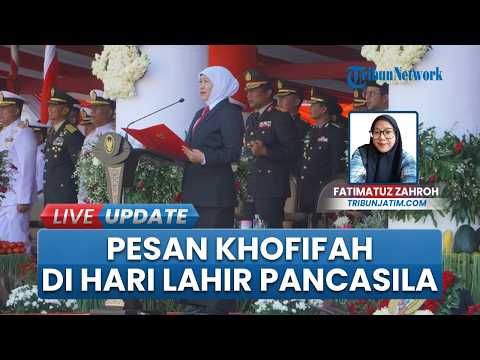 Gubernur Khofifah Tegaskan Nilai Pancasila Jadi Fondasi Pembangunan Jatim saat Pimpin Upacara thumbnail