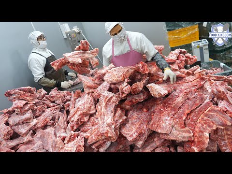 겨울 국민음식! 깨끗하게 만드는 얼큰구수한 감자탕 대량생산 / Korean food factory thumbnail