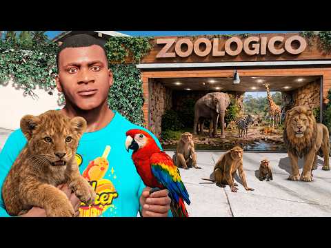 MANSÃO DO FRANKLIN VIROU UM ZOOLÓGICO NO GTA 5 thumbnail