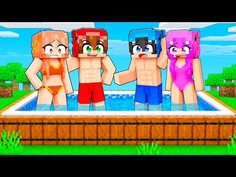 Sobrevive 100 DÍAS en UNA PISCINA GIGANTE en Minecraft! thumbnail