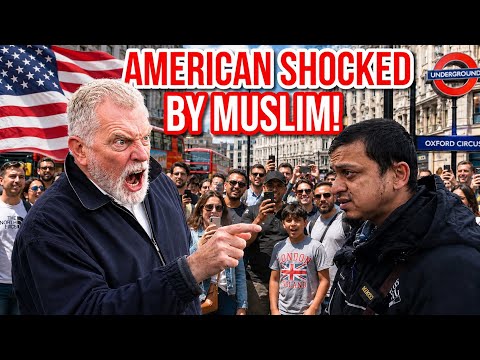American Shocked by Muslim! Mansur Vs Christian | Speakers Corner | Hyde Park thumbnail