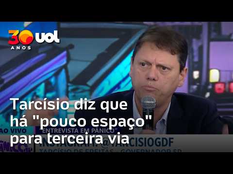 Tarcísio diz que há pouco espaço para terceira via e reafirma que vai apoiar quem Bolsonaro escolher thumbnail