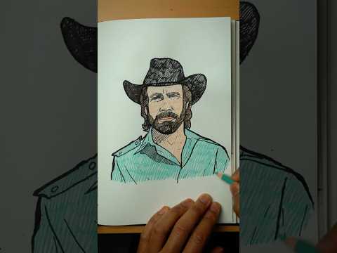 [ASMR] Drawing Chuck Norris (R.I.P 🕊️) thumbnail