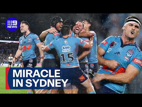 Victory stolen as 'most unlikely comeback' unfolds in State of Origin opener | 9 News Australia thumbnail