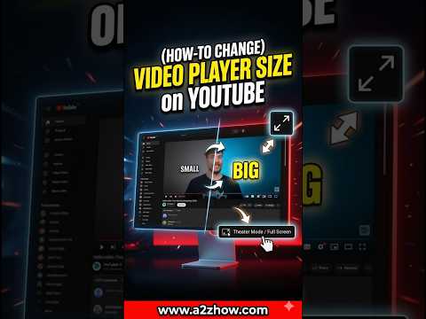 How Do I Change the Size of the Youtube Video Player Screen? #youtube #howto #tutorial thumbnail