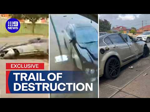 Driver escapes horrific crash unscathed | 9 News Australia thumbnail