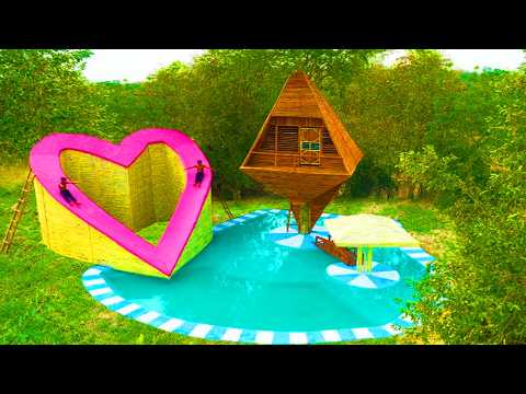 200 Days Building a Dome Clay Villa with intricate Scale-pattern Exterior, Their Swimming Pool thumbnail