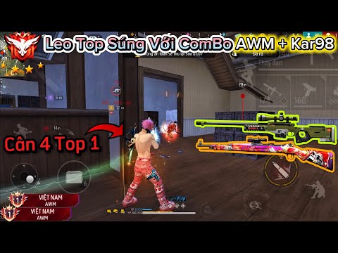 [Free Fire] Leo Lên Top 10 AWM Sever VN Với ComBo 2 Tỉa "AWM+Kar98" Gánh Team Top 1 Cực Mạnh ! thumbnail