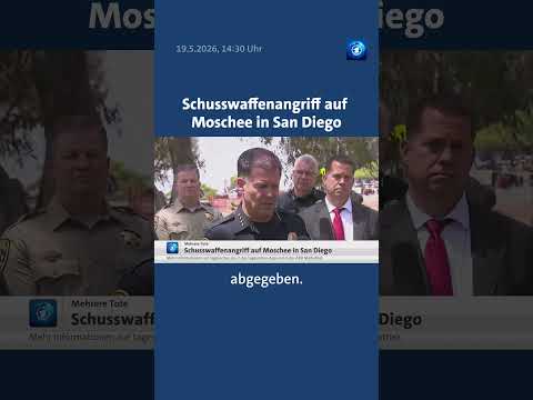 In San Diego hat es einen Schusswaffenangriff auf ein Moscheegelände gegeben. #sandiego #tagesschau thumbnail
