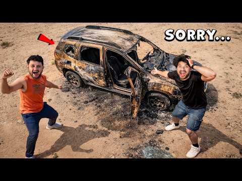 Manish Ki Car Fully Destroyed...मनीष की कार जला दी ? और भाग गए | Day 9 thumbnail