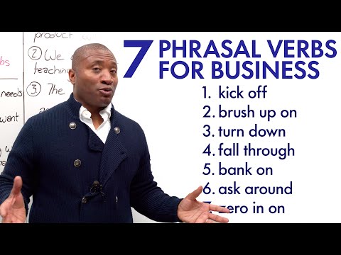 7 Common PHRASAL VERBS for Business thumbnail