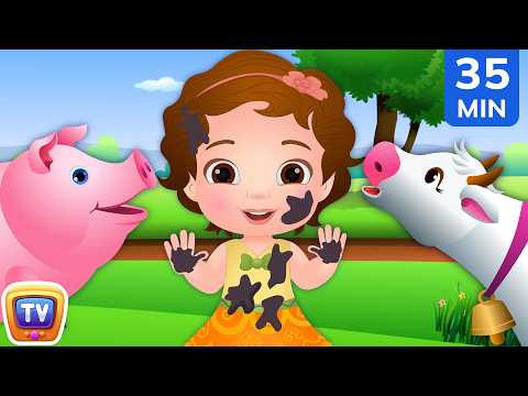 Old MacDonald Had a Farm + Farm Friends & Animal Songs for Kids | 35 Min | ChuChu TV thumbnail
